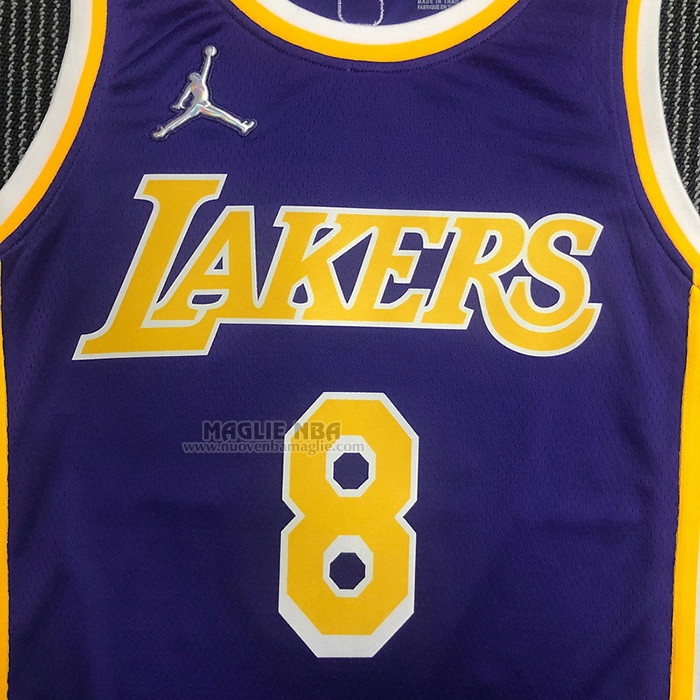 Maglia
 Kobe Bryant NO 8 Los Angeles Lakers Statement 2021-22 Viola
